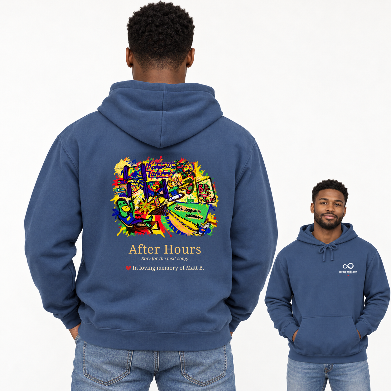 After Hours - Matt B. Limited Edition Hoodie · True Navy · back